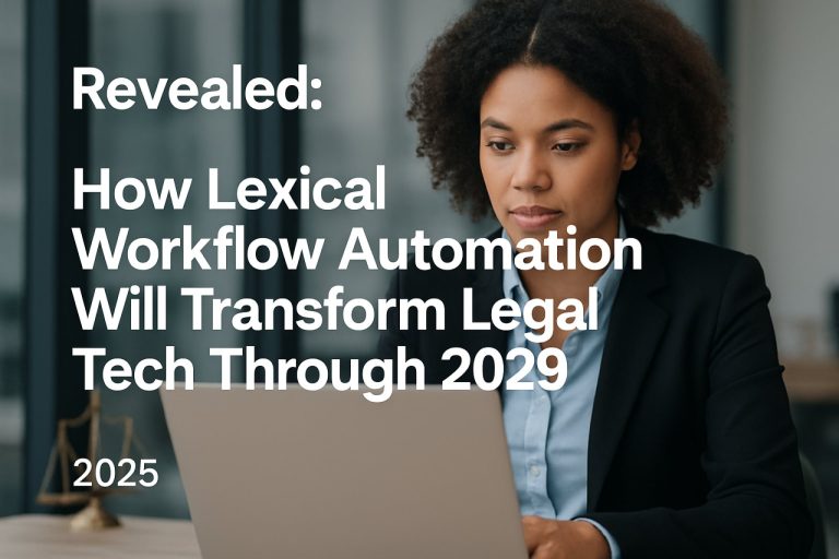 Onthuld: Hoe Lexicale Workflow Automatisering de Juridische Technologie zal Transformeren Tot 2029 (2025) 