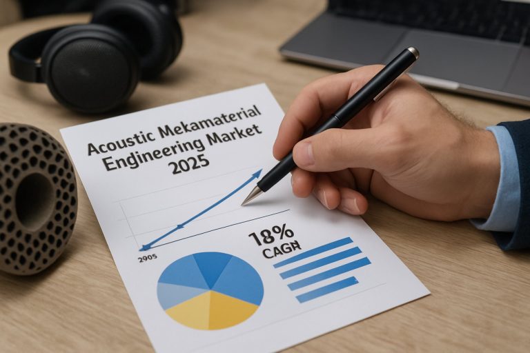Trh akustických metamateriálů 2025: Růst poptávky pohání 18% CAGR do roku 2030 